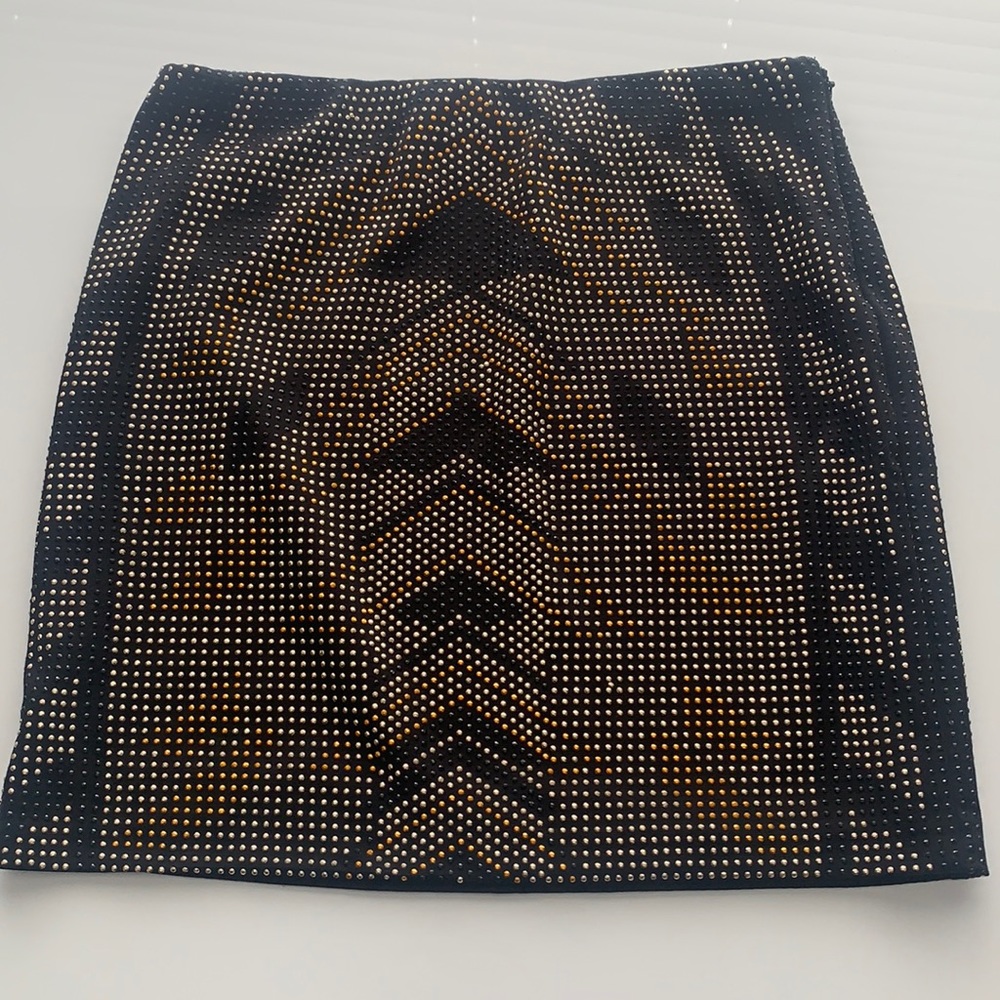 Romeo & Juliet Couture Studded Mini Skirt